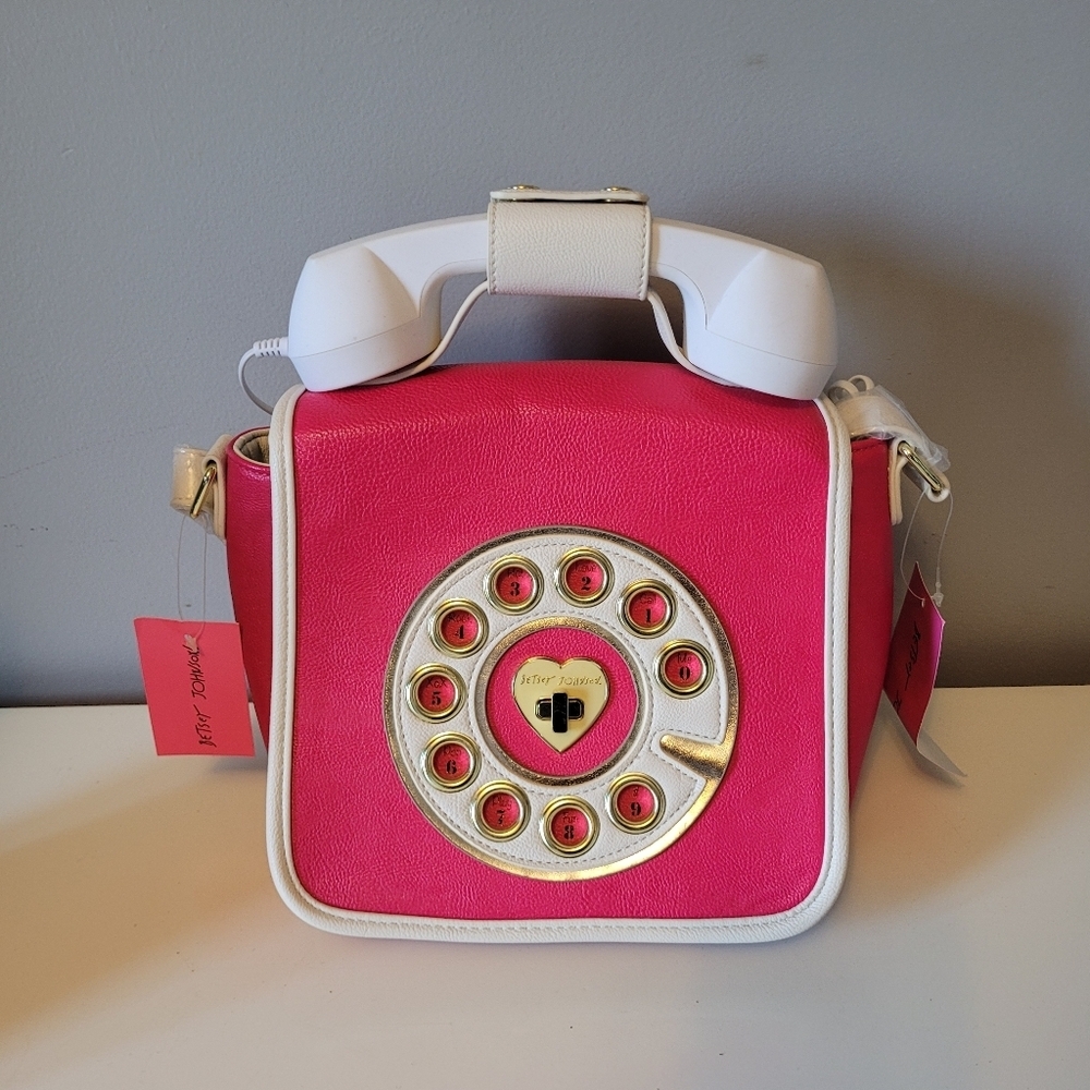 Betsey Johnson Betsey's Hotline Phone Purse, BNWT - Picture 2 of 11